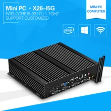 Настольных компьютеров PC i5 3317U ДВУХЪЯДЕРНЫЙ 1.7 ГГц industrail Mini PC windows xp 4 Г Ram 4 * RS232
