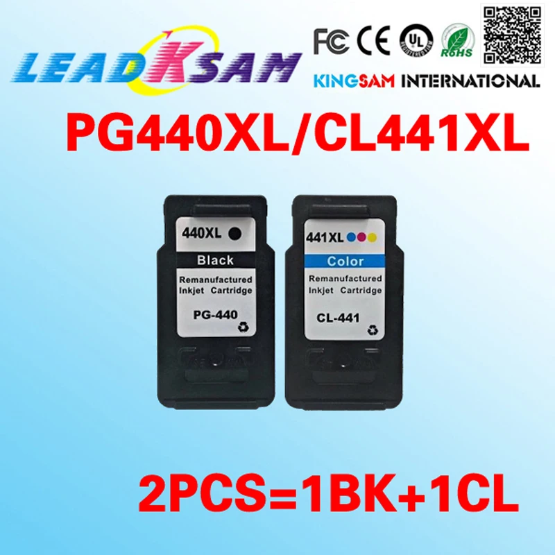 2x PG440 CL441 Ink Cartridges Compatible For Canon Pixma MX524 MX534 MG2140