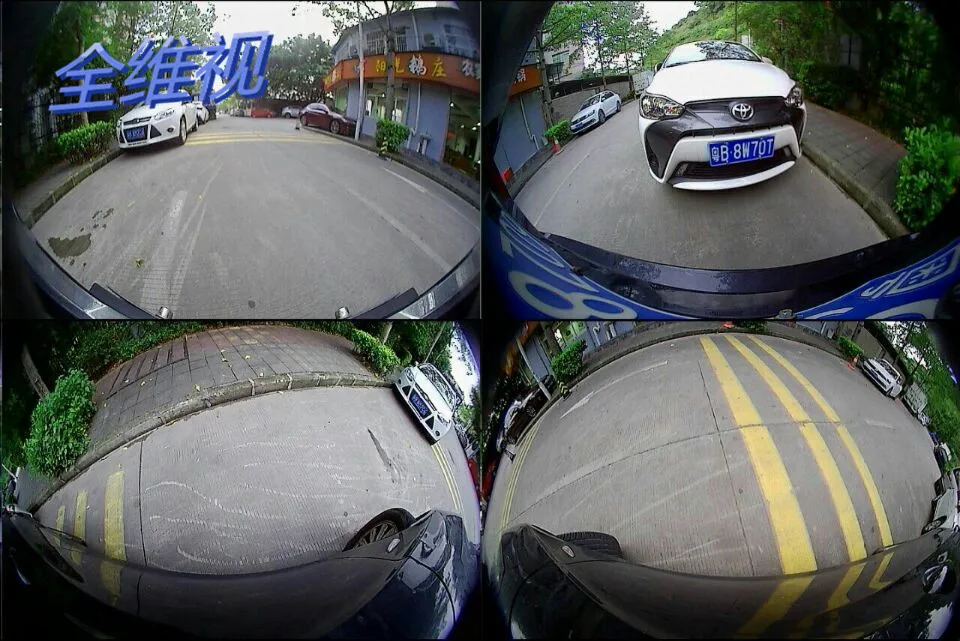 1080P 360 Автомобильный видеорегистратор с видом птичьего полета записывающая