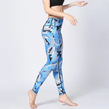 Yoga Pants Women Running Fitness Sport Elastic Tights High Waist New Leggings Training Gym Sports Jogging Trouser Free shipping