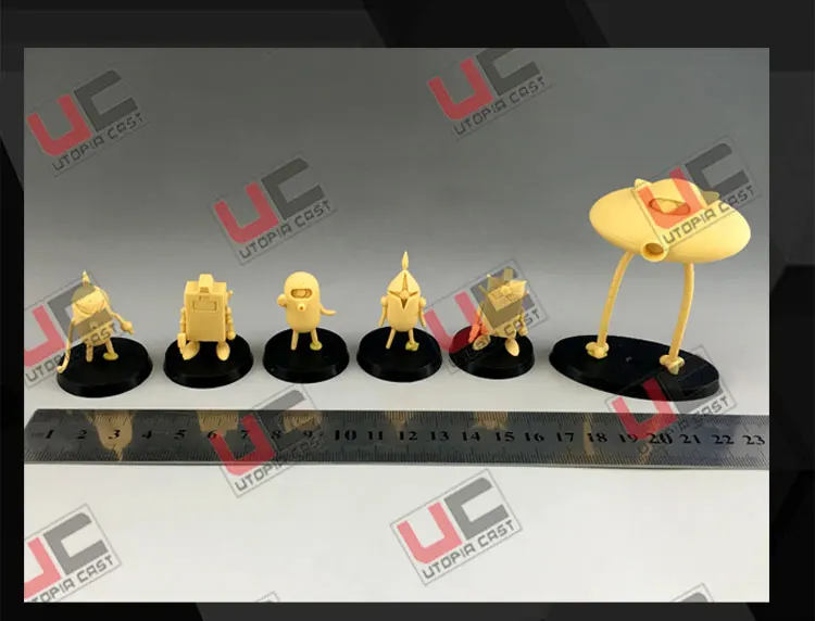 Kawaii 3-8 CM Shaq Battle Scene Static Assembling Model Miniatures Unpainted DIY Resin Model Kits For Adult