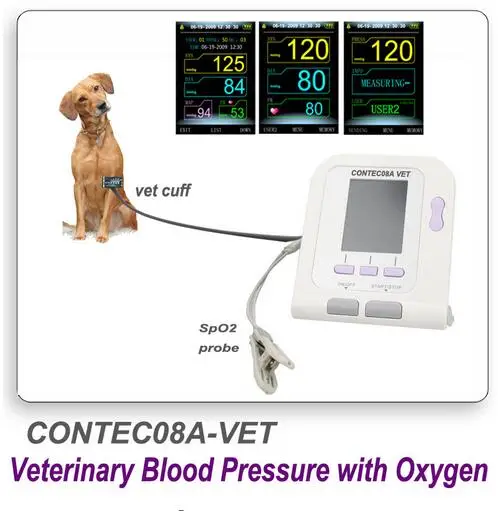 

CONTEC08A Digital Veterinary NIBP Blood Pressure Monitor and pluse oximeter probe Animal ARM Circuference Cuff for VET