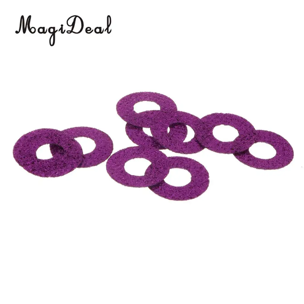 10pcs 16mm Plastic Round Safety Eyes + Glitter Nonwovens + Washers For Teddy Bear Soft Stuffed Toy DIY