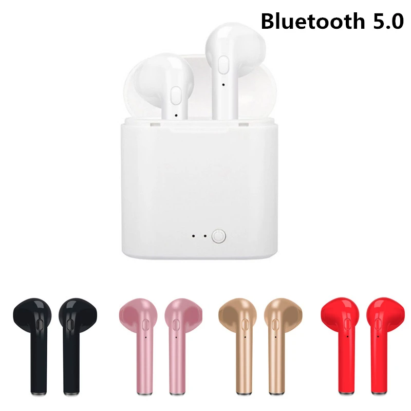 

Fashion I7S TWS Bluetooth 5.0 Earbuds Portable Universal type TWS Wireless Earphones With Charging Box mini bluetooth headsets