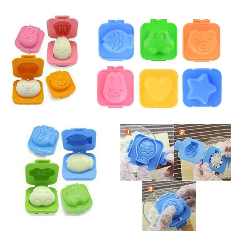 

1pc Boiled Egg Mold Cute Cartoon 3D Egg Mould Sushi Rice Ball Mold Snowy Moon Cakes Mould Kids Kitchen Baking Decorating Tool