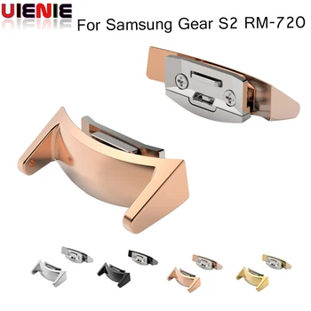 

2Pcs Stainless Steel Watch Band Connector Adapter 20mm For Samsung Gear S2 RM-720 drop Shipping Connector Strap Converte