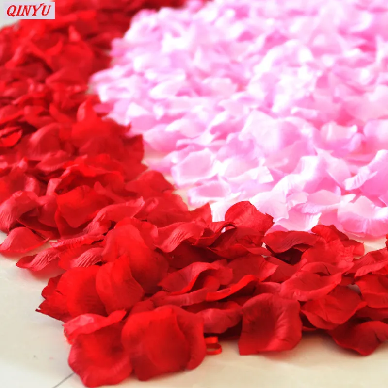 Rose Pedals and Candles Kit 3000 Packs Artificial Rose Petals for