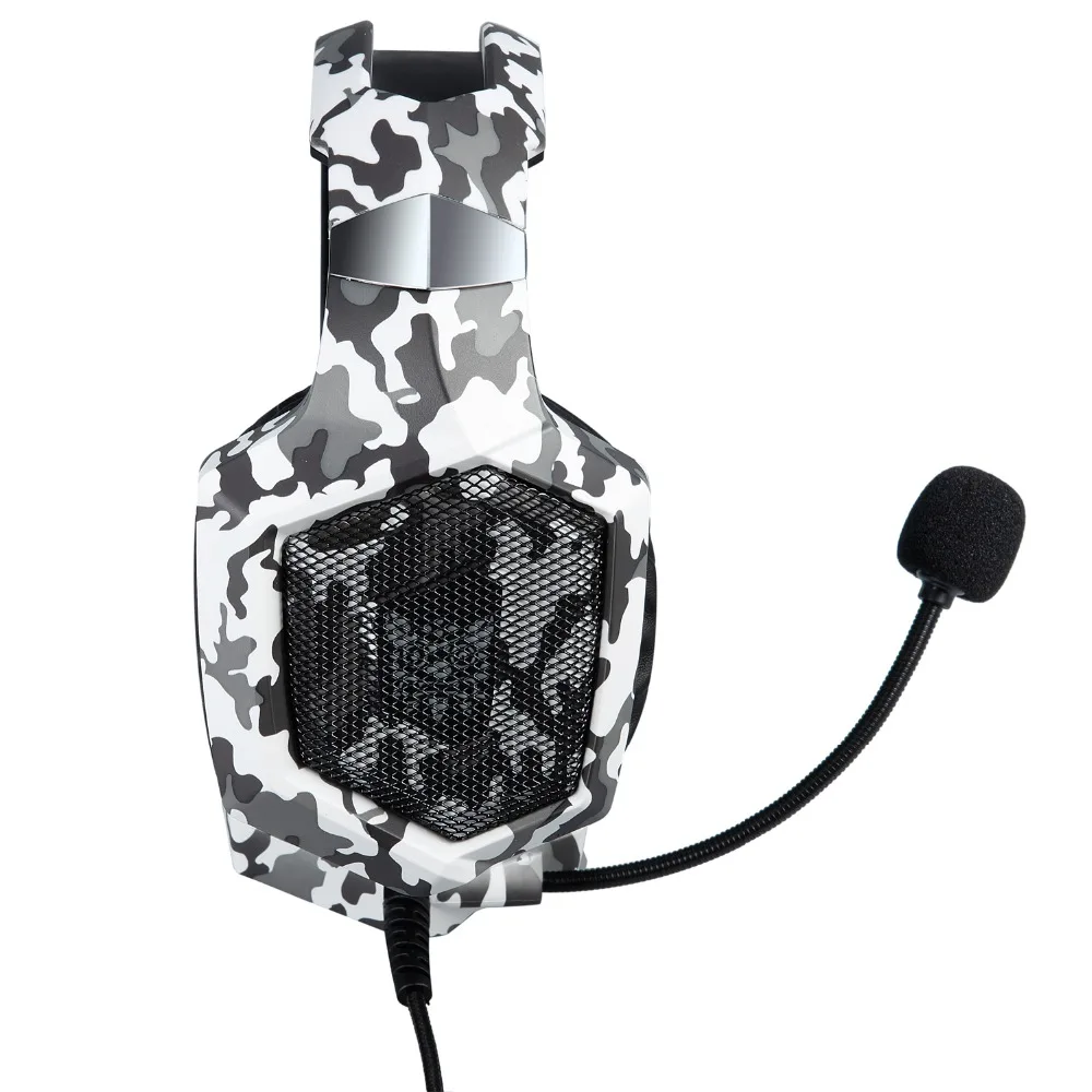 Camouflage LED Headphone with Mic
