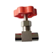 1/" BSP Женский никелированный медный игольчатый клапан максимальное давление 0,8 МПа