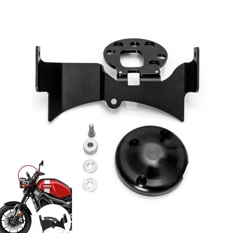 

Motorcycle Gauge Relocation Bracket (Centers and Lowers Dash) with Cover For YAMAHA XSR 900 XSR900 2014 2015 2016 2017 2018