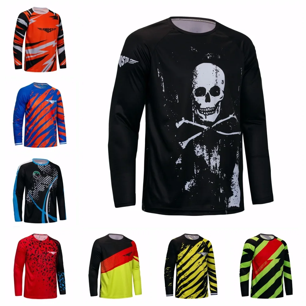 

2019 Cycling Jersey Men's Mountain Bike Motocross Jersey long sleeve BMX DH MTB T Shirt Downhill Top Sports racing hiking tops