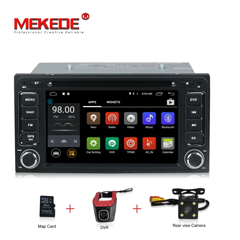 Excellent 2G RAM Android 7.1 2 DIN Car DVD multimedia player for Toyota Terios Old Corolla Camry Prado RAV4 Universal radio wifi 4G lte 1
