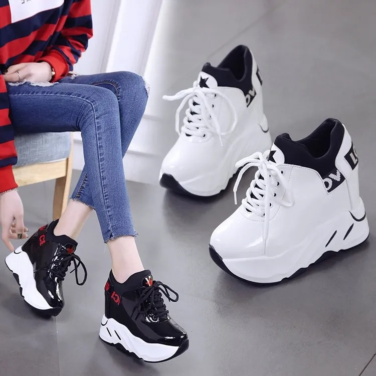 Женские Водонепроницаемые туфли на платформе Нескользящие толстой подошве с