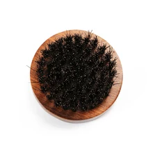 Mini Beard Brush Boar Bristles Mustache Natural Wood Comb Handmade Grooming Kit Men Beards Mustache Care Dropship