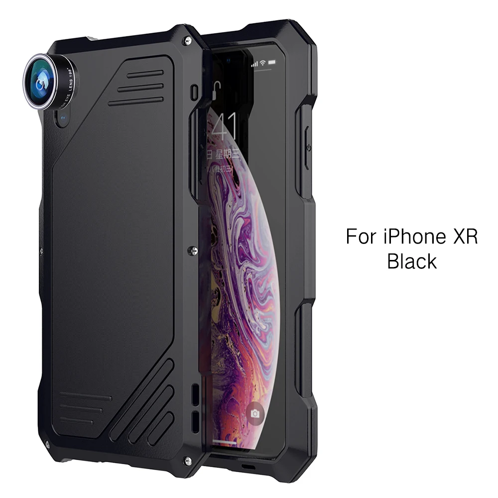 Водонепроницаемый ударопрочный грязеотталкивающий чехол для iPhone Xs Max XR X 8 7 6 6S Plus 5 5S SE чехол Корпус+ объектив камеры