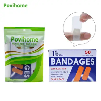 

100Pcs Waterproof Band Aid Wound Dressings Sterile Hemostasis Stickers First Aid Bandage Heel Cushion Adhesive Plaster Z13402