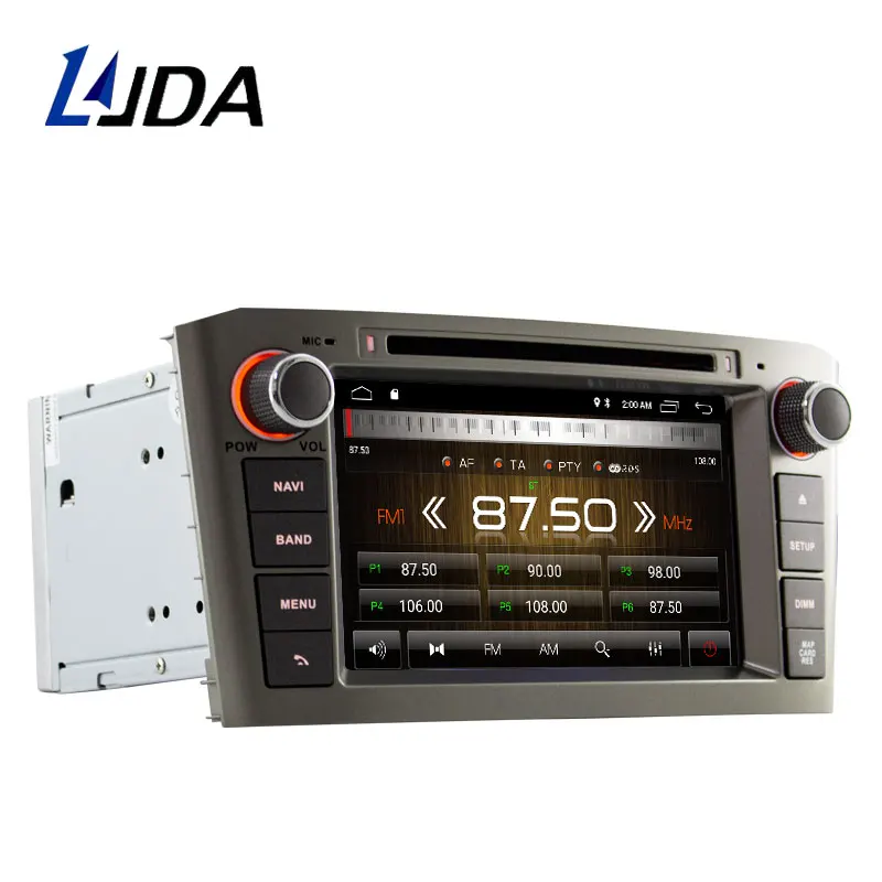 LJDA 2 الدين الروبوت 9.1 سيارة مشغل ديفيدي لتويوتا أفينسيس T25 2003-2008 واي فاي راديو GPS 2 GB RAM 16G ROM رباعية النوى الوسائط المتعددة USB
