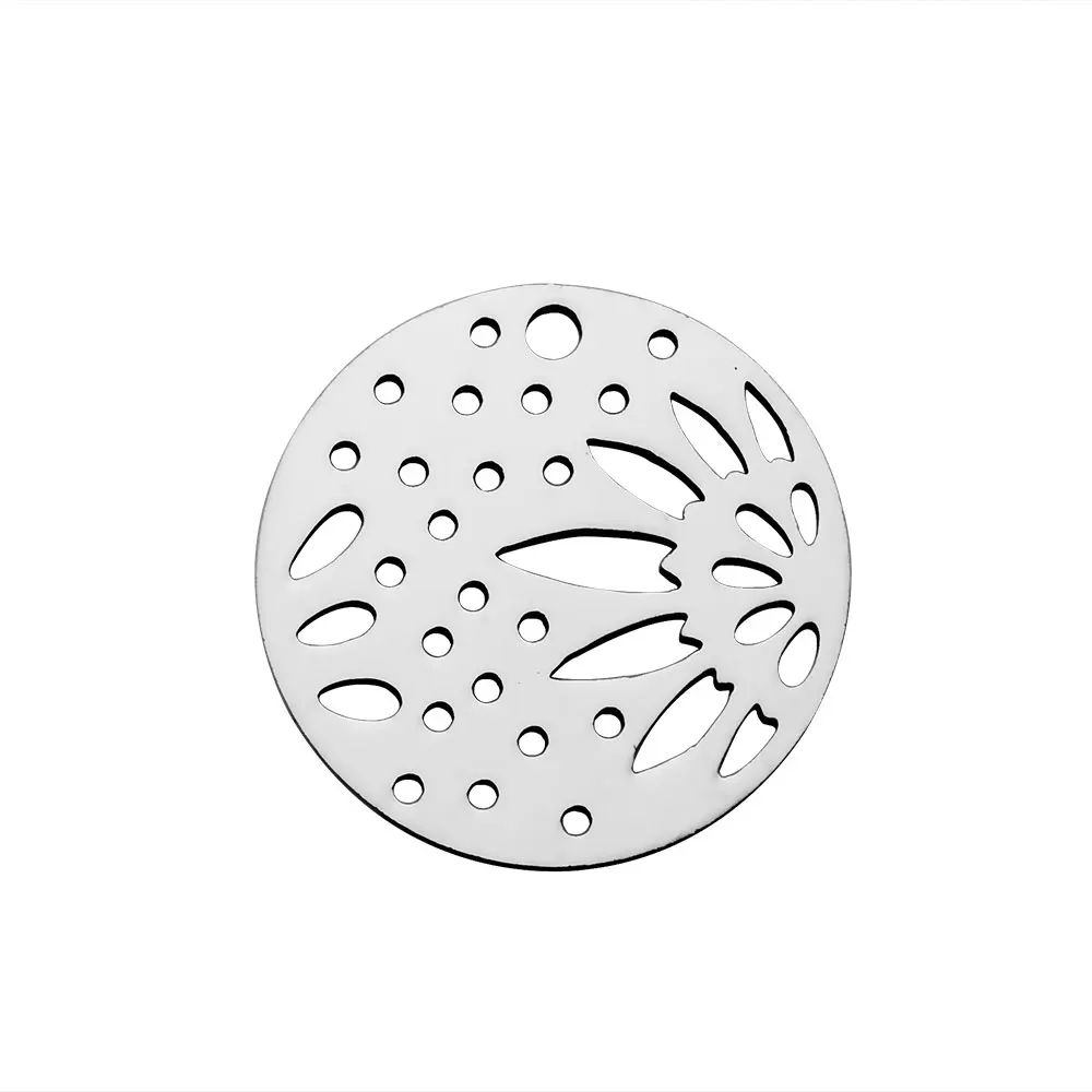 

20mm Hollow Lotus Charm Jewery 316L Stainless Steel Plate Charm Jewelry Accessories