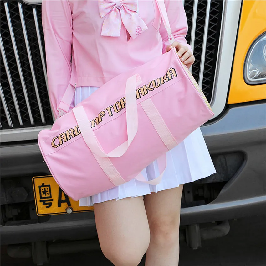 Япония Card Captor Сумочка с Сакурой Женская Cardcaptor Sakura Tote багажная сумка сумки для ТАРО девочек сумка на плечо большая Вместительная дорожная сумка