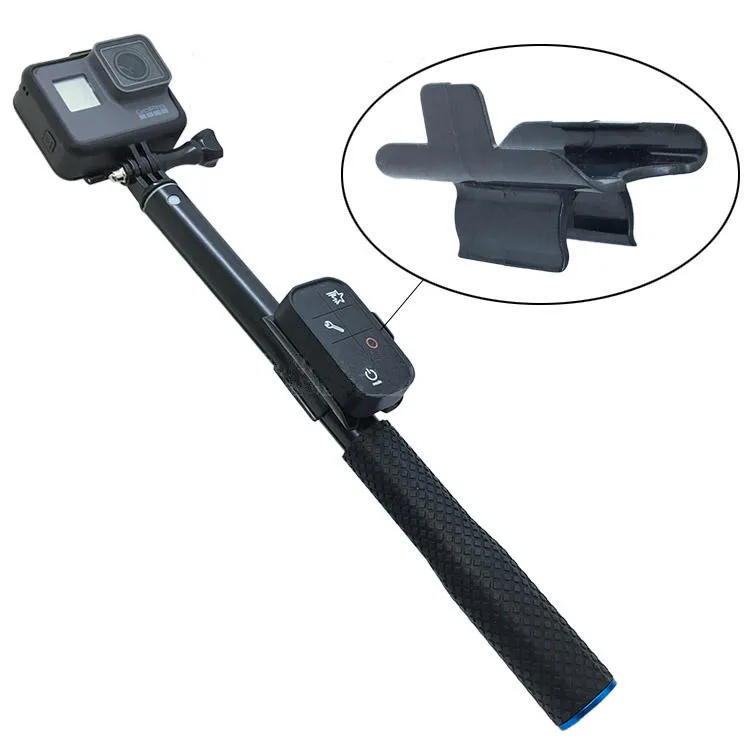 

2/PCS Selfie Sticks WiFi Remote Control Clip Clamp Mount Lock Holder Adapter for Gopro Hero 7 6 5 4 3+ Action Camera Accessories
