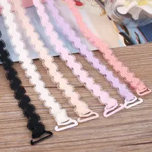 Женские цветные ажурные очень тянущиеся невидимые аксессуары, эластичный кружевной бюстгальтер на бретельках, нижнее белье с перекрещивающимися лямками, 1,3 см