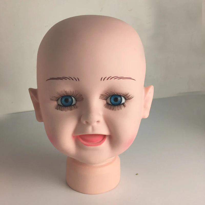 Big Boy and Girl Face Models Children Mannequin Manikin Head for Wig Hats Display Show Stand Model Mannequins (6)