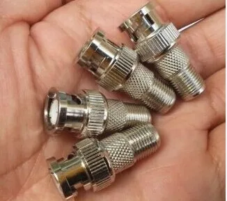 

20pcs/lot F type Female Jack to BNC Male RF Connectors CCTV Camera RG6 RG59 Coax adaptor
