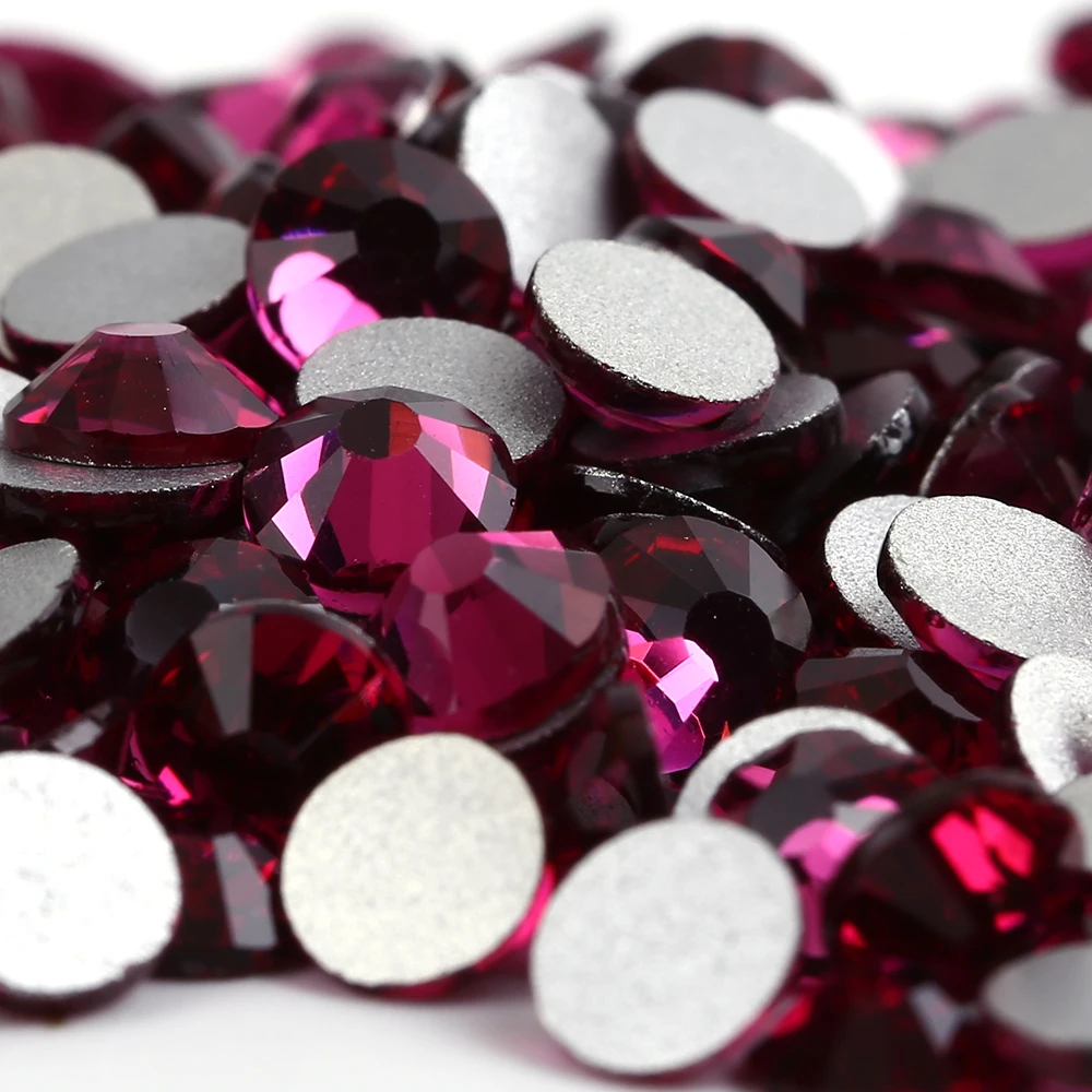 

SS30 Fuchsia color 288pcs Non Hotfix Rhinestones 6.3-6.5mm 20ss crystal flatback Nail Art Rhinestones