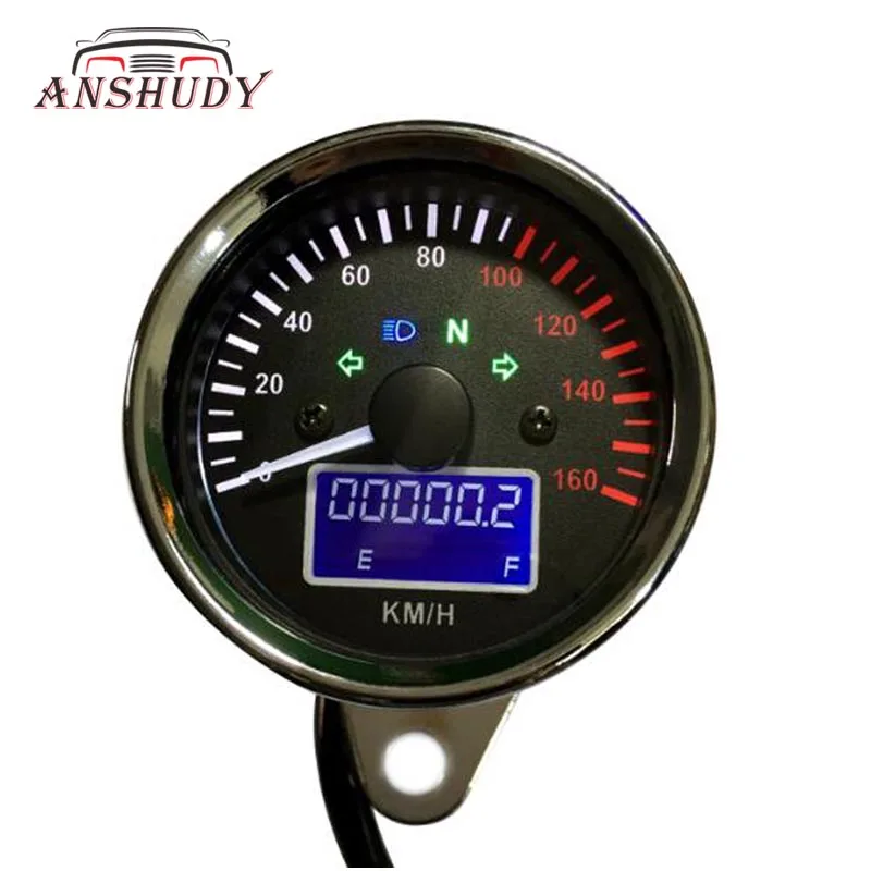 

Motorcycle Speedometer Tachometer Odometer Conversion Instrument Universal Dashboard Gauge Meter 0-160km/h for KOSO Yamaha Xmax
