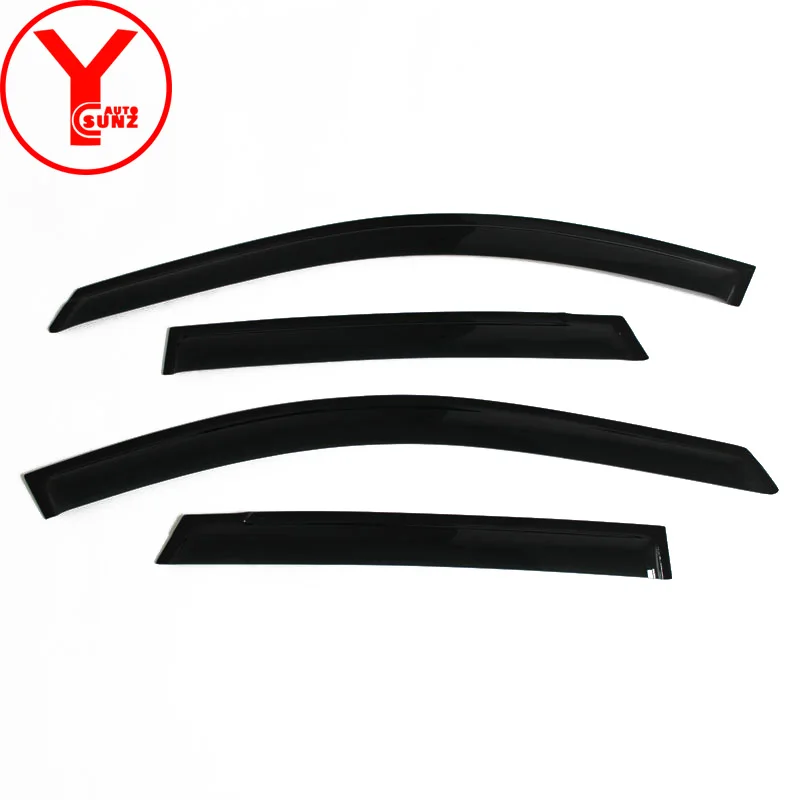 Боковые окна, двери, козырек, ветровые щитки на автомобиль, защитные аксессуары для mazda cx5 CX-5 2013, ветровые дефлекторы YCSUNZ - Цвет: black