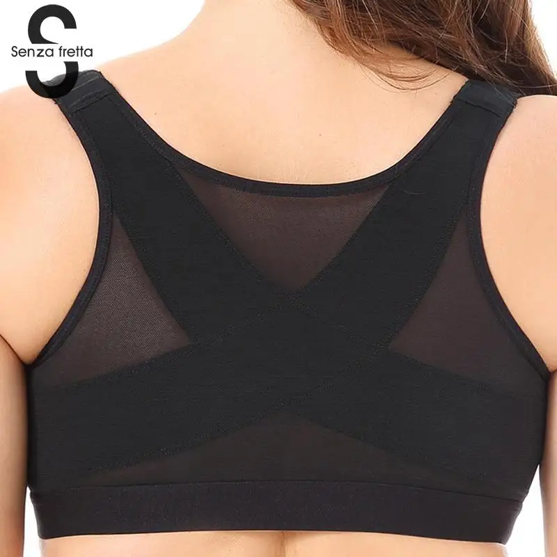 New Sexy Women Bra Full Coverage Front Closure Back Support Posture Bra Plus Size Comfortable Seamless Bra Women Bra NYB9636