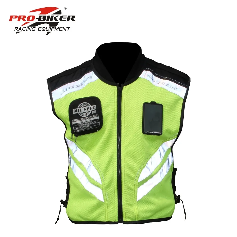 PRO BIKER Motorcycle Reflective Safety Vest Motocross Motorbike Racing