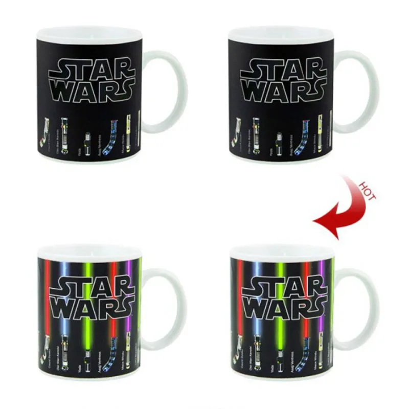 Funny Star Wars Lightsaber Magic Mug Heat Sensitive Coffee Mug Ceramic