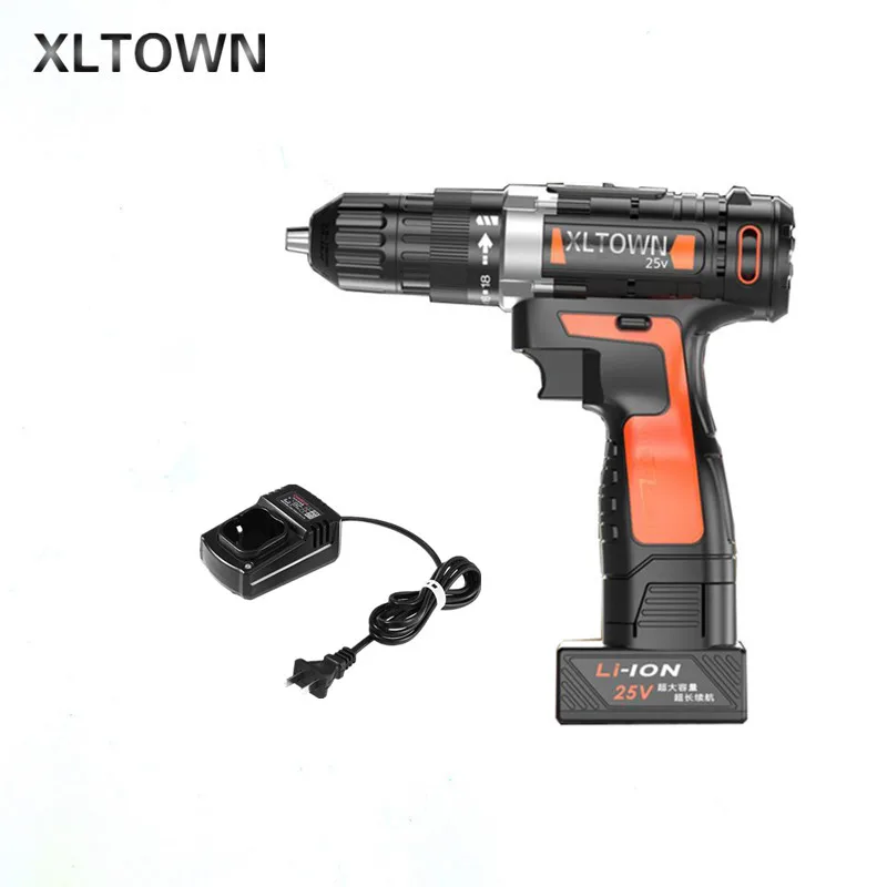 

Xltown 25v two-speed lithium battery electric drill home high-end electric screwdrivers boutique power tools free shipping