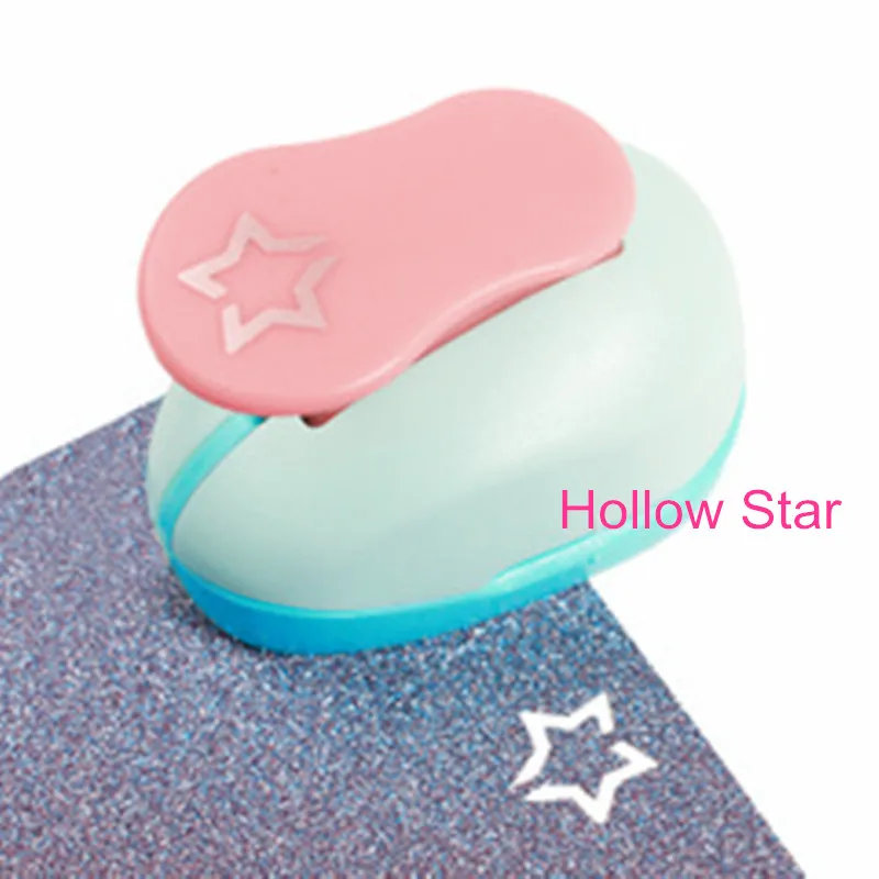 Hollow star shaped 5/8" paper EVA foam hole punches greeting card