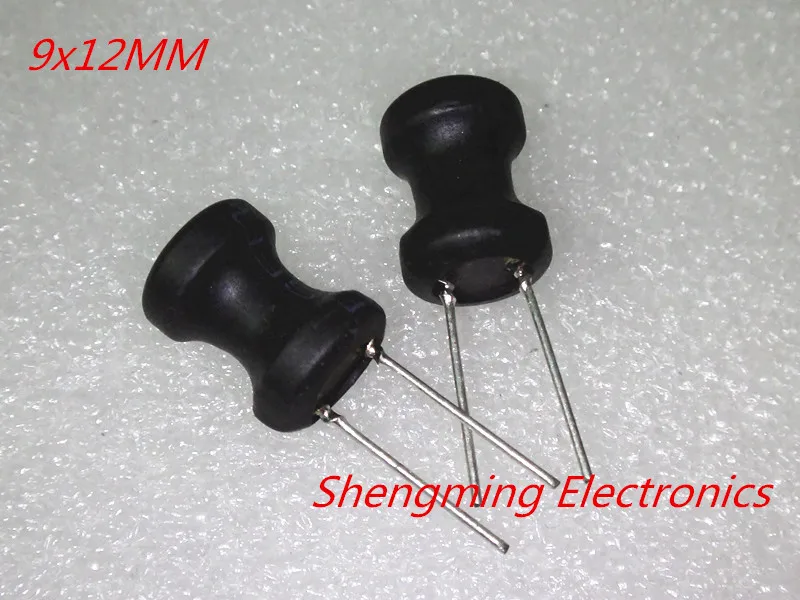 50 шт. 150uH 220uH 330uH 470uH 1mH 2.2mH 3.3mH 4.7mH 10mH 9*12 dip радиальные этилированный Мощность индуктор 9x12 мм