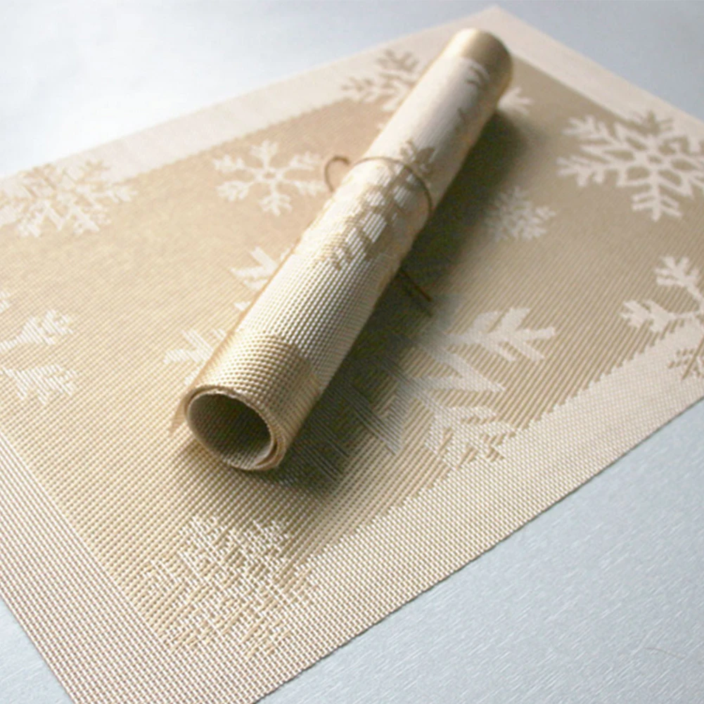 Christmas Coasters Placemats Golden Snowflake Placemats Anti-Slip Table Mats Christmas Decoration Mat (30*45Cm) Golden-Snowflake Christmas Coasters Placemats Golden Snowflake Placemats Anti-Slip Table Mats Christmas Decoration Mat (30*45Cm) Golden-Snowflake