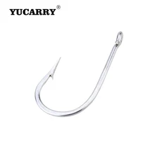 YUCARRY бренд 10 шт./пакет крючки большой Нержавеющая сталь рыболовные крючки для Акула Рыба 1/0#-10/0#10 Размеры рыболовные снасти инструменты