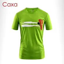 CAXA мужские летние походные быстросохнущие дышащие футболки с коротким рукавом спортивные топы для бега альпинистские футболки