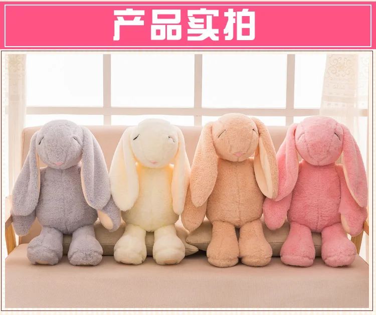 Милый Пасхальный подарок для детей 38 см 45 см кролик мягкая игрушка Подушка Удобная игрушка кролик розовый серый коричневый белый