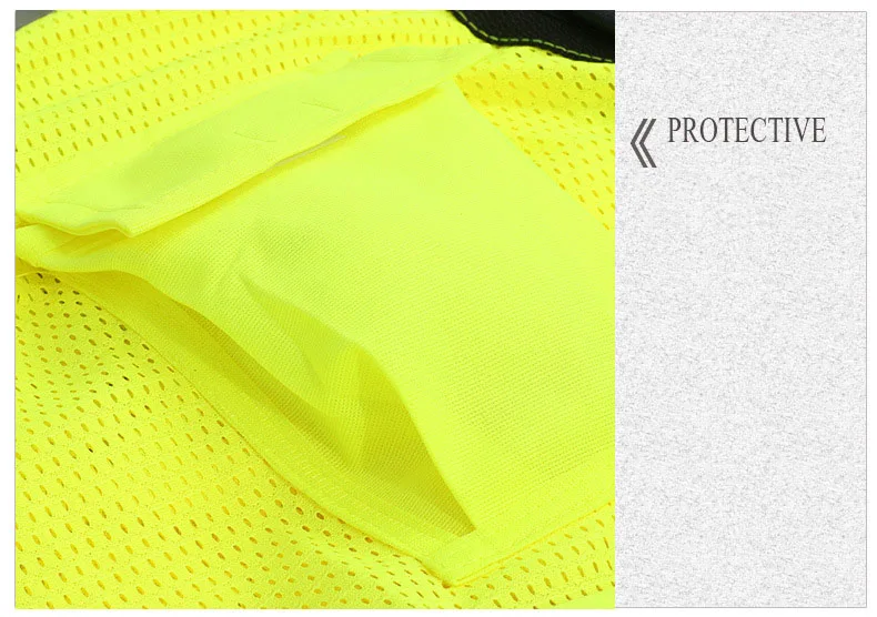 YUANMINGSHI Велоспорт высокая видимость безопасность сигнальный жилет куртка светоотражающие полосы Рабочая одежда Униформа светоотражающая ткань жилет
