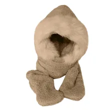 JAYCOSIN, новинка, женские зимние теплые пушистые шапки с искусственным мехом, шарф, шапка, снуд с карманами, шапки, перчатки, Прямая поставка, Nov.25