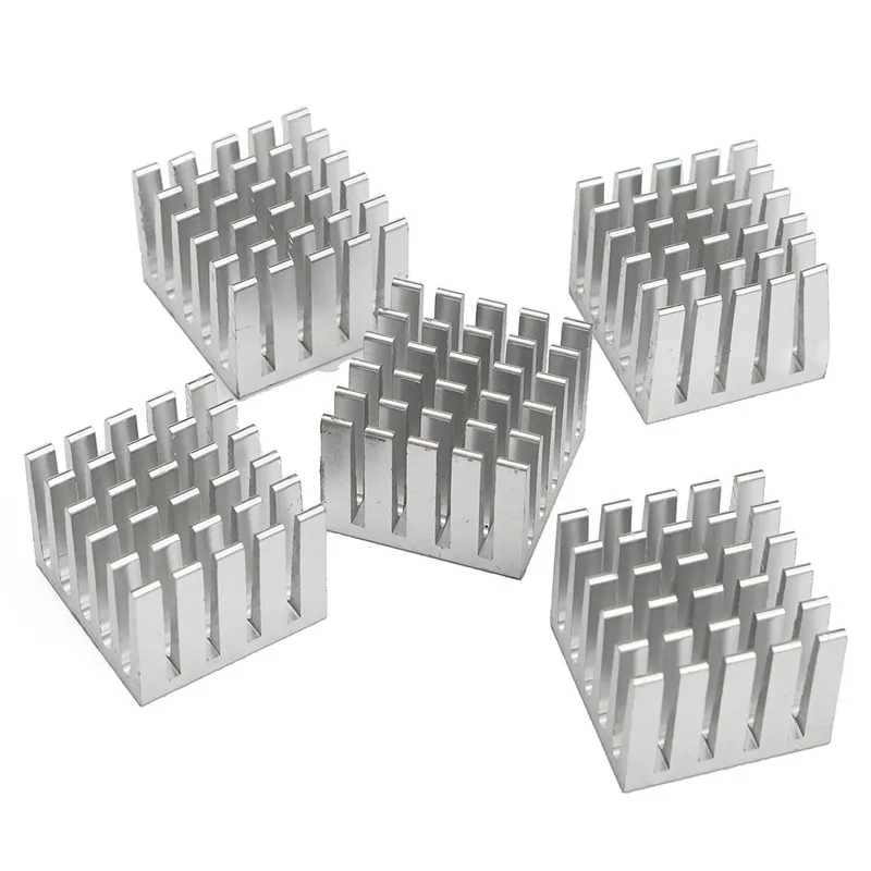 

5Pcs Cooling Heatsink Block DIY CPU GPU IC Memory Chip Aluminum Heat Sink 20x20x15mm Extruded Cooler Cooling Fin Fan Radiator