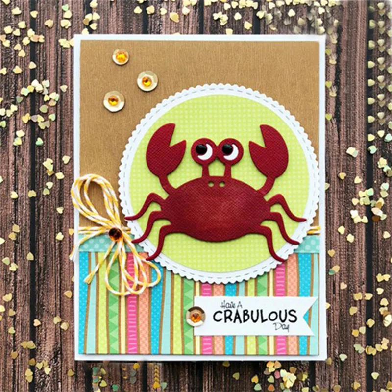 

Crab New Dies for 2019 Metal Cutting Dies Scrapbooking for Craft Dies Album Embossing Stencil Die Cut Decoration