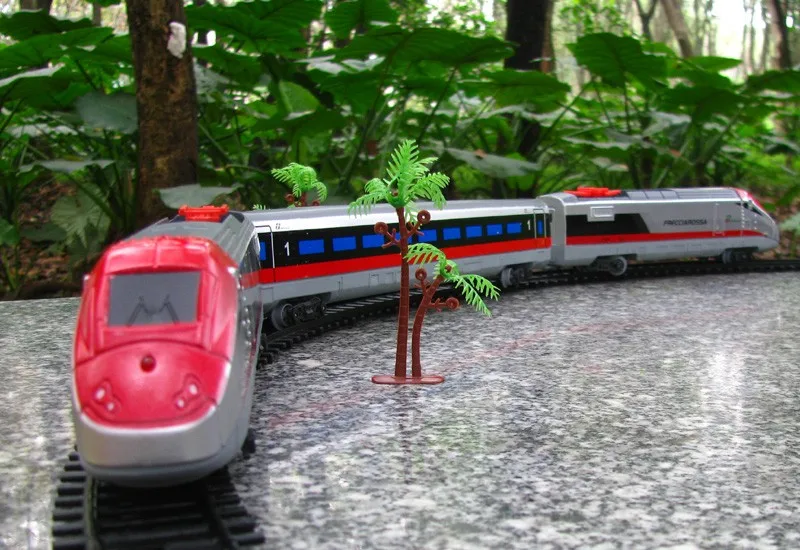 Электрическая железная дорога железнодорожные пути части 14 шт./лот железная дорога DIY Собранный класс детские развивающие игрушки
