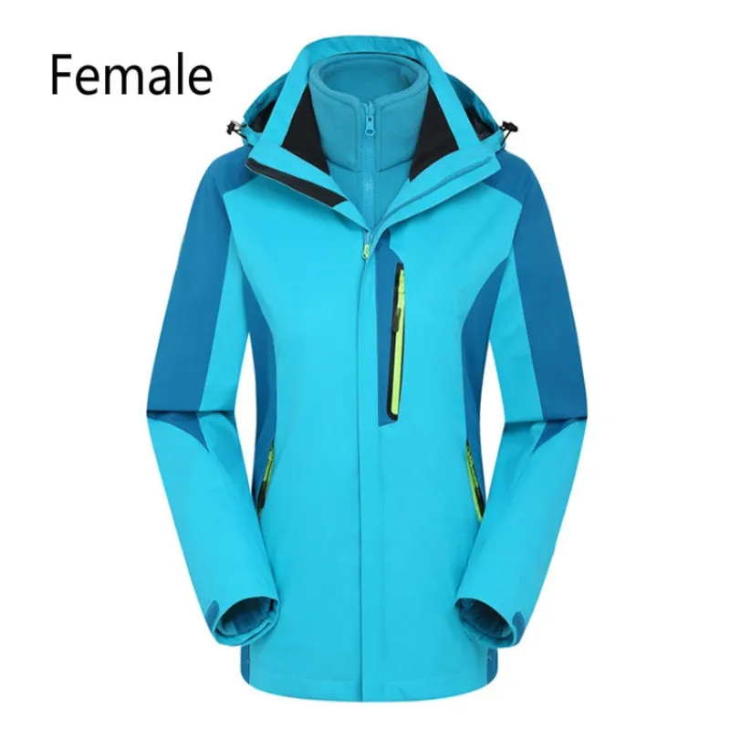 

Outdoor stormtrooper suit for men and women 2 sets removable inner bladder waterproof windproof thermal mountaineering ski suit