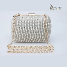 Бренд роскошная, для невесты сумки Для женщин клатч с бусинами имитация жемчуга со стразами вечерние вечерняя сумочка кошелек чехол для телефона женская сумка на плечо 3028