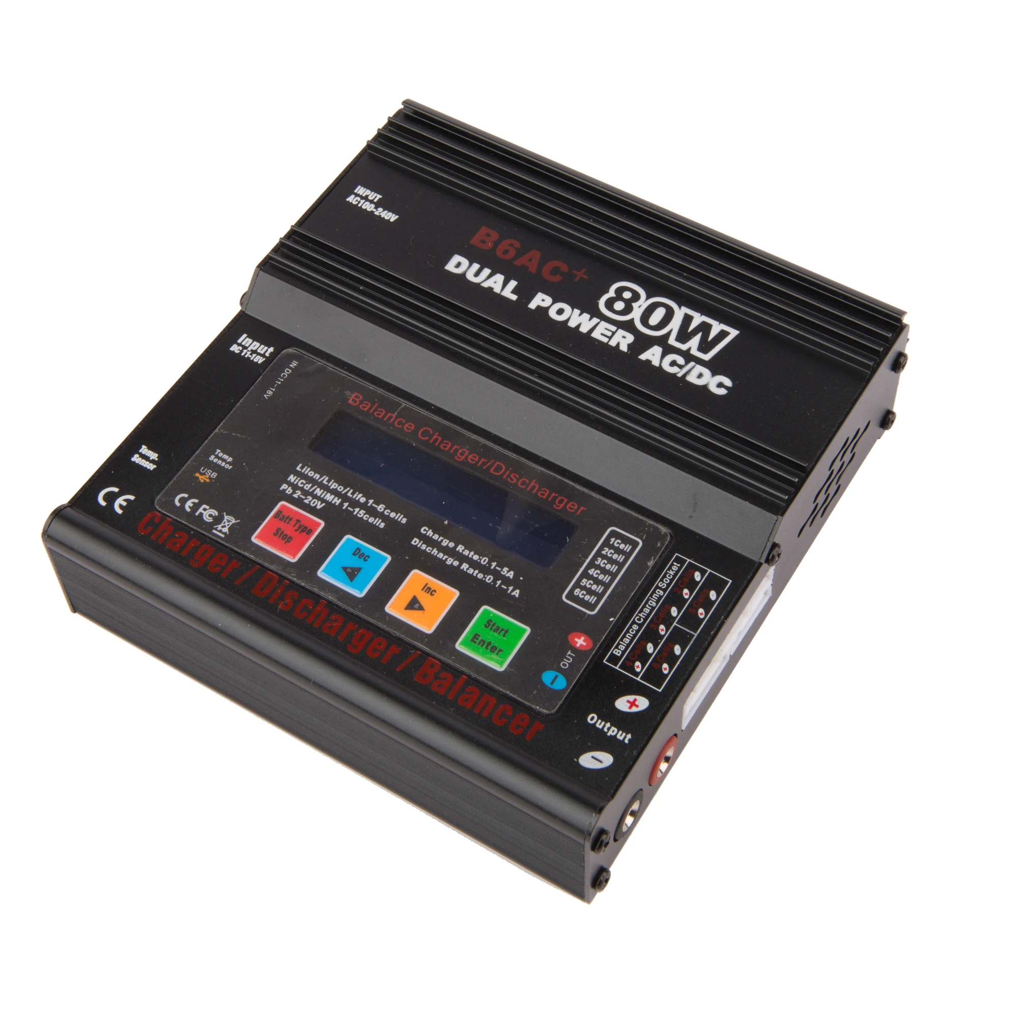 Imax B6AC+ LiPo/Li-Ion/LiFe/NiMH/Nicad/PB RC Battery Balance Charger Dual Power B6 AC Plus YC023-SZ
