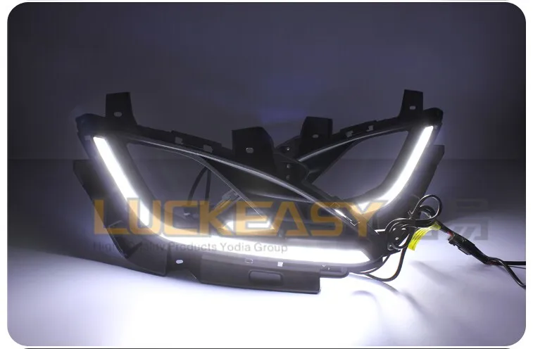 12 В 6000 К СИД DRL дневные Бег свет для Hyundai Elantra противотуманная фара рамка туман автомобиля укладки