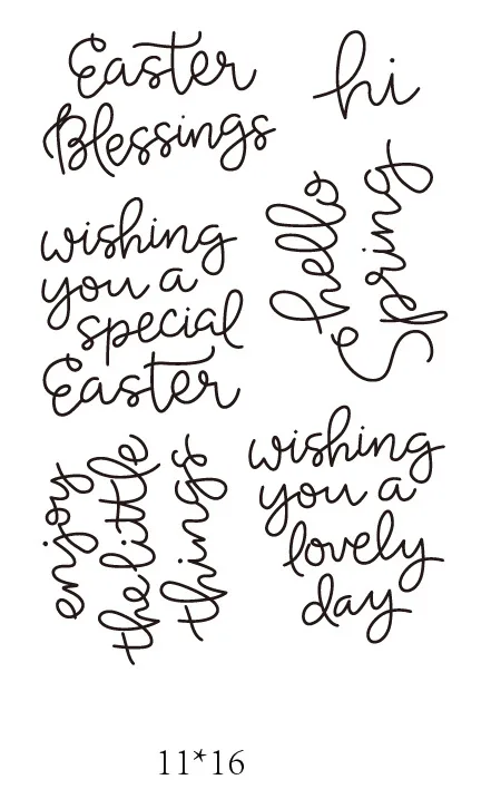 

Letter Transparent Clear Stamps for DIY Scrapbooking/Card Making/Kids Christmas Fun Decoration Supplies